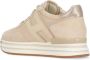 Hogan Beige Suède Sneakers Ronde Neus Beige Dames - Thumbnail 4