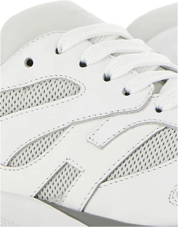 Hogan Bianco Sporco Leren Sneaker White Dames