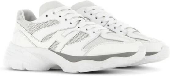 Hogan Bianco Sporco Leren Sneaker White Dames