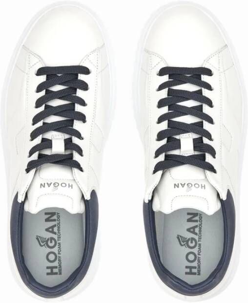 Hogan Blauwe H-Stripes Sneakers Blue Heren