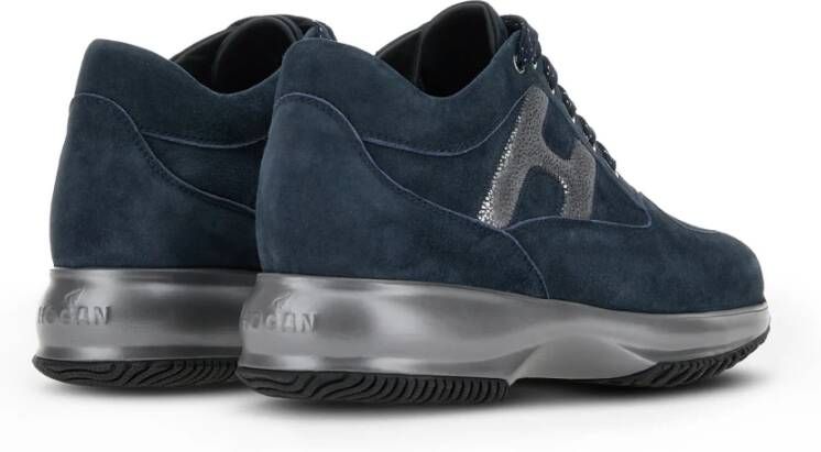 Hogan Blauwe Interactieve Sneakers Gemaakt in Italië Blue Dames