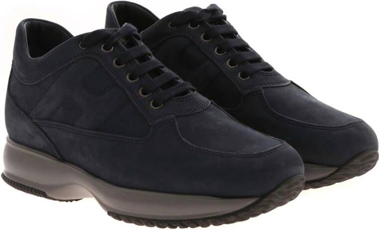 Hogan Blauwe Interactive Sneakers Aw23 Blue Heren