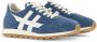 Hogan Blauwe Leren Veterschoenen Met Platte Zool Blue Dames - Thumbnail 4