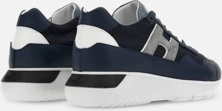 Hogan Blauwe Platte Schoenen Blue Heren