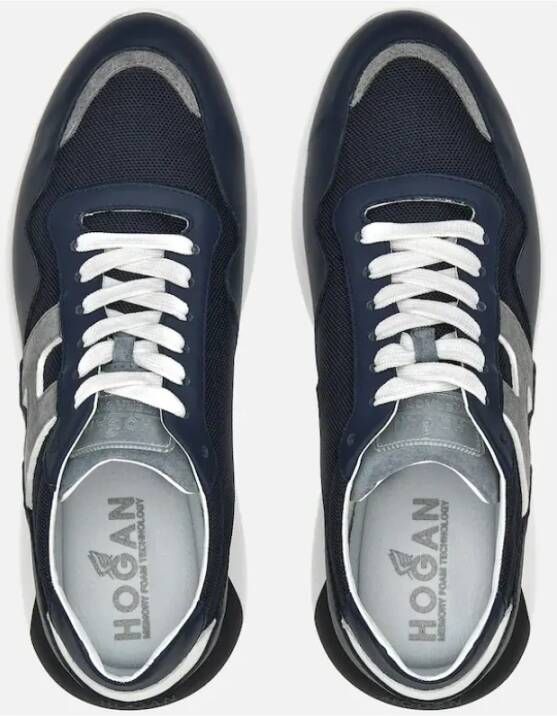 Hogan Blauwe Platte Schoenen Blue Heren