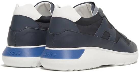 Hogan Blauwe Sneakers Eigentijdse Stijl Geheugenschuim Blue Heren