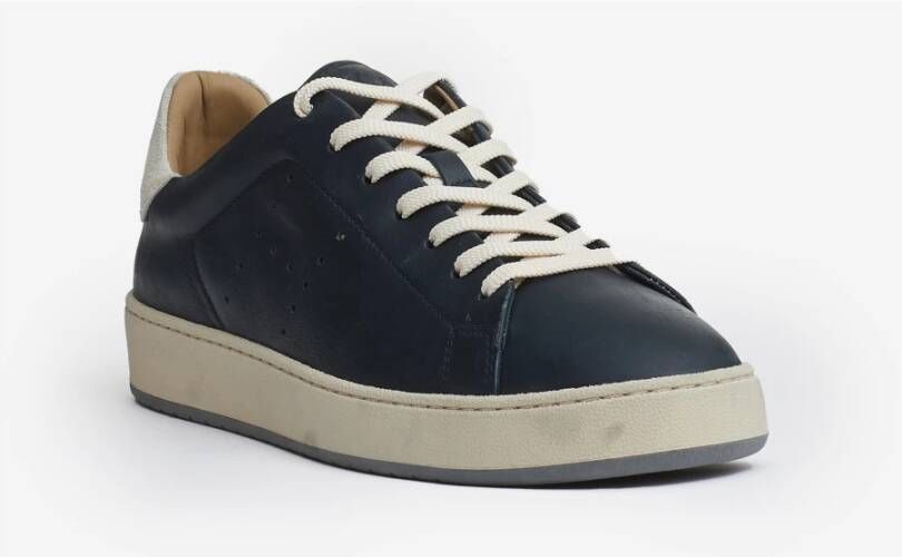 Hogan Blauwe Sneakers met Leren Details Blue Heren