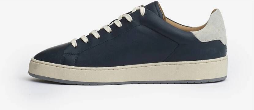 Hogan Blauwe Sneakers met Leren Details Blue Heren