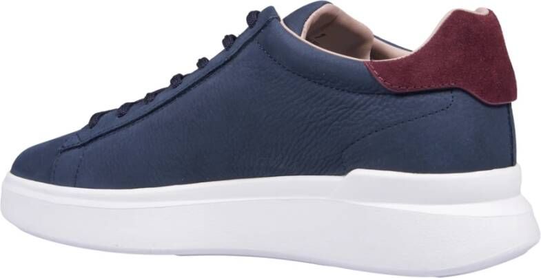 Hogan Blauwe Sneakers met Logodetail Blue Heren