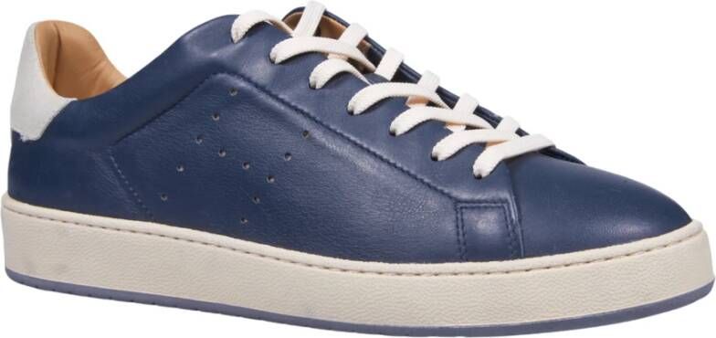 Hogan Blauwe Sneakers met Suède Details Blue Heren