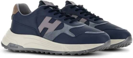 Hogan Blauwe Sneakers voor Mannen Aw24 Blue Heren