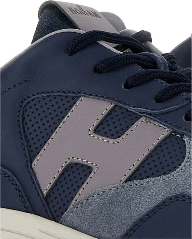 Hogan Blauwe Sneakers voor Mannen Aw24 Blue Heren