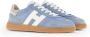 Hogan Blauwe Suède Sneakers Blue Dames - Thumbnail 2