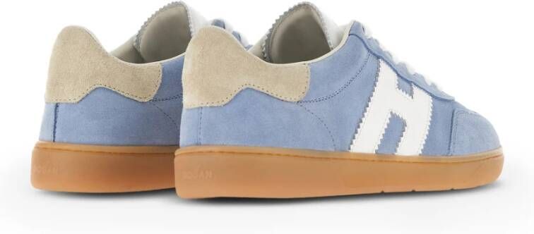 Hogan Blauwe Suède Sneakers Blue Dames