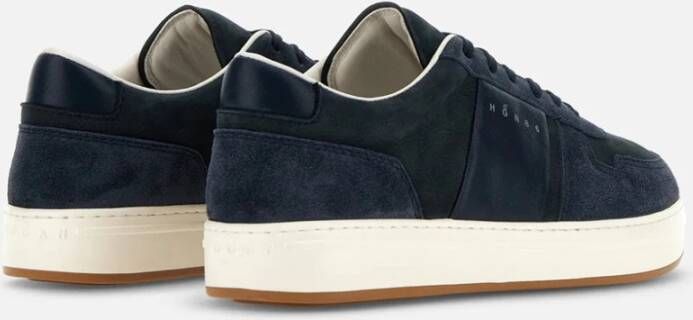 Hogan Blauwe Suède Sneakers met Memory Foam Blue Heren