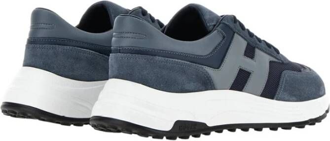 Hogan Blauwe Suède Sneakers met Memory Foam Blue Heren