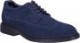 Hogan Blauwe Suède Veterschoenen Blue Heren - Thumbnail 2