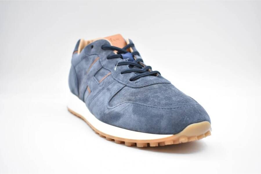 Hogan Blauwe Veterschoenen Aw22 Blue Heren