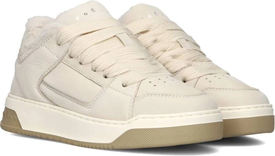 Hogan Bont Basket Sneakers Beige Dames