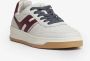 Hogan Bordeaux Leren Basket Style Sneakers White Heren - Thumbnail 2