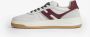 Hogan Bordeaux Leren Basket Style Sneakers White Heren - Thumbnail 3