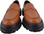 Hogan Bruin Leren Mocassin Platte Schoenen Brown Dames - Thumbnail 3