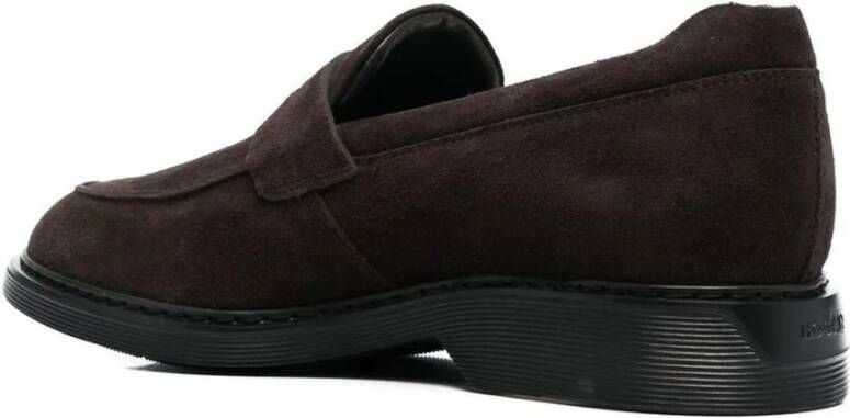 Hogan Bruine Leren Loafer Schoen Brown Heren