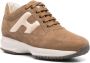 Hogan Bruine leren sneakers Chunky rubberen zool Brown Dames - Thumbnail 2