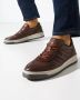 Hogan Bruine leren sneakers klassieke Italiaanse stijl Brown Heren - Thumbnail 2