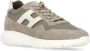 Hogan Bruine Leren Sneakers met Logodetail Brown Heren - Thumbnail 3