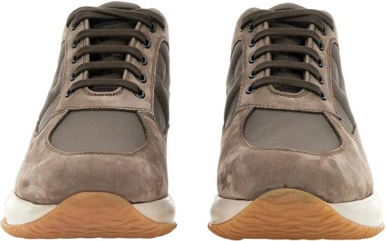 Hogan Bruine Platte Schoenen Stijlvol Ontwerp Brown Heren