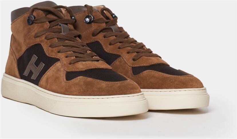 Hogan Bruine Sneakers Aw23 Brown Heren