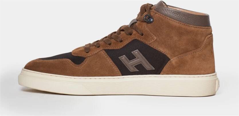 Hogan Bruine Sneakers Aw23 Brown Heren