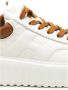 Hogan Bruine Sneakers H-Stripes Veters White Dames - Thumbnail 8