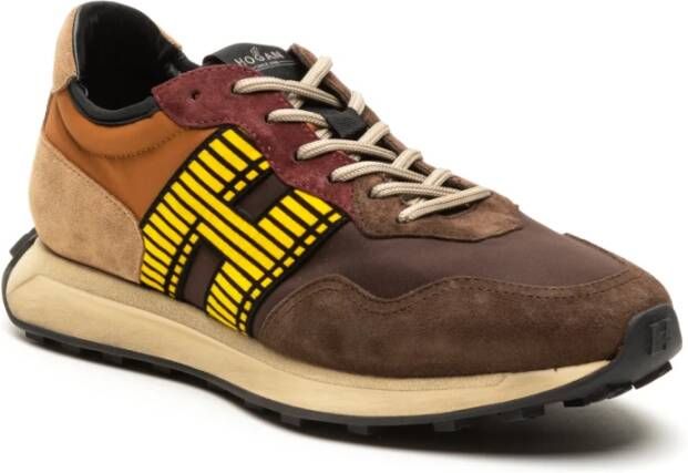 Hogan Bruine Sneakers H560 Stijl Multicolor Heren