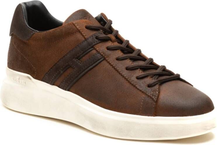 Hogan Bruine Sneakers H580 Brown Heren