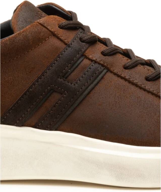 Hogan Bruine Sneakers H580 Brown Heren