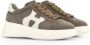 Hogan Bruine sneakers met witte zool Brown Dames - Thumbnail 4