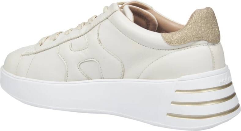 Hogan Bruine Sneakers Rebel H564 Chic Stijl Beige Dames