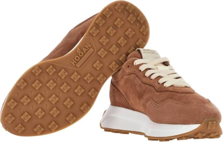 Hogan Bruine Sneakers voor Mannen Brown Dames