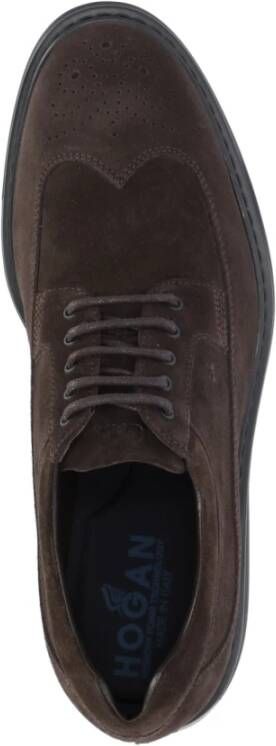 Hogan Bruine suède brogues voor heren Brown Heren