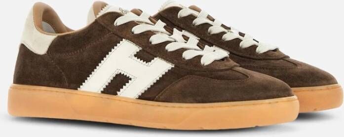 Hogan Bruine Suède Cool Sneakers met Memory Foam Brown Dames