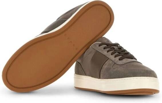 Hogan Bruine Suède Leren Sneakers Brown Heren