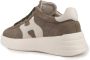 Hogan Bruine Suède Sneakers Leren Details Brown Dames - Thumbnail 2