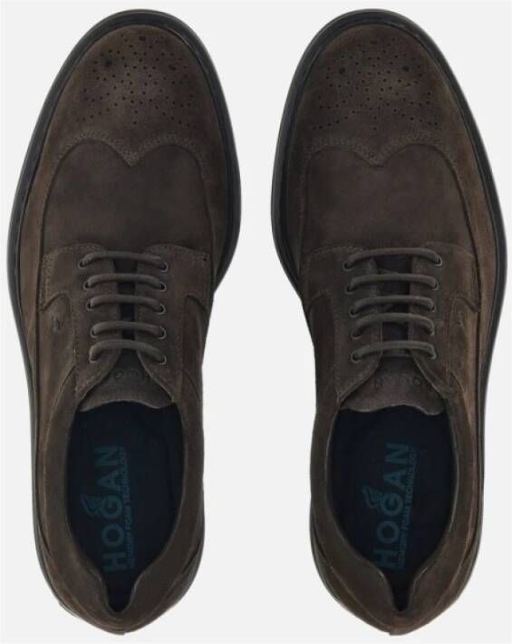 Hogan Casual Bruine Veterschoenen Brown Heren