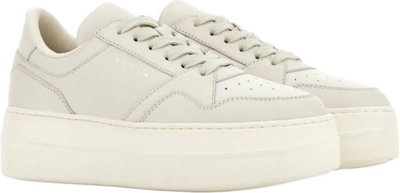 Hogan Casual Sneakers voor Mannen en Vrouwen Beige Dames