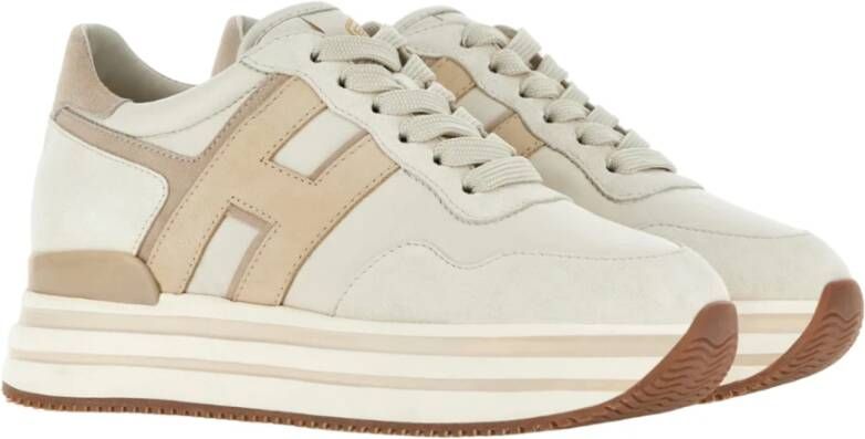 Hogan Casual Sneakers voor Mannen en Vrouwen Beige Dames