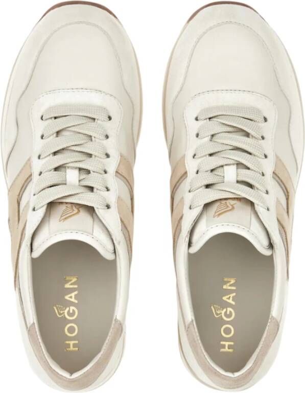 Hogan Casual Sneakers voor Mannen en Vrouwen Beige Dames