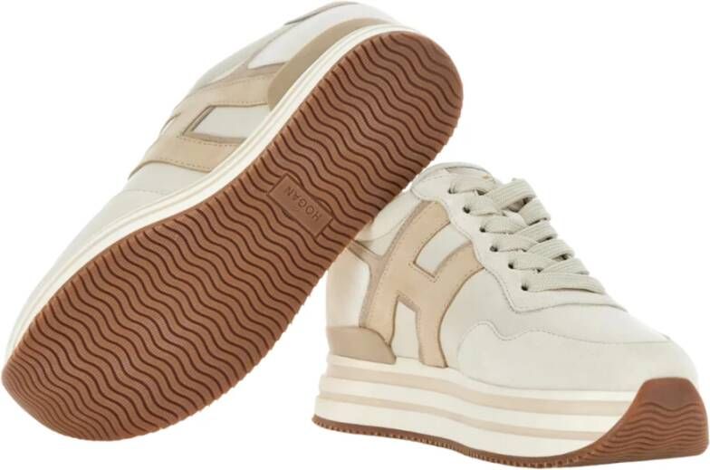 Hogan Casual Sneakers voor Mannen en Vrouwen Beige Dames