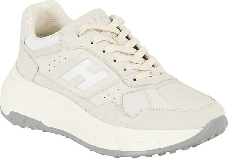 Hogan Casual Veterschoen White Dames